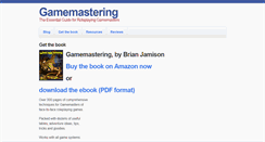 Desktop Screenshot of gamemastering.info